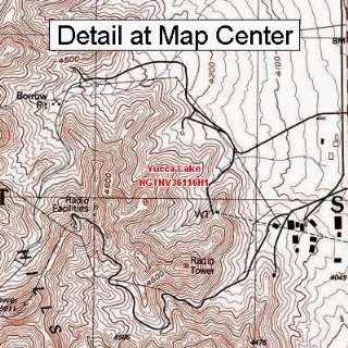  USGS Topographic Quadrangle Map   Yucca Lake, Nevada 