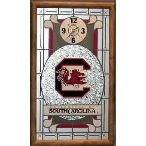  South Carolina Fighting Gamecocks Wall Clock Wooden Frame 