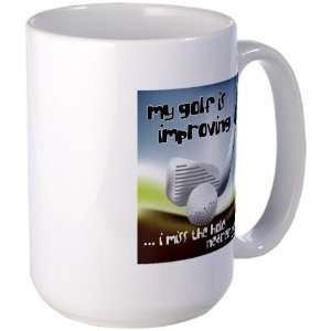  Golf Improving Funny Large Mug by CafePress: Everything 