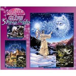  Glitter and Glow 3 in 1 Kindred Spirits Jigsaw Puzzle 