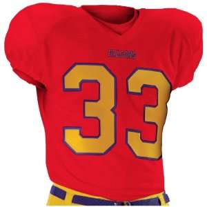  Alleson 790Z Dazzle Custom Football Jerseys SC   SCARLET 