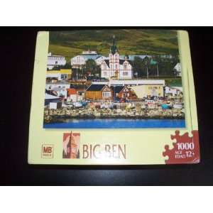  Big Ben 1000 Piece Jigsaw Puzzle   Husavik, Iceland Toys & Games