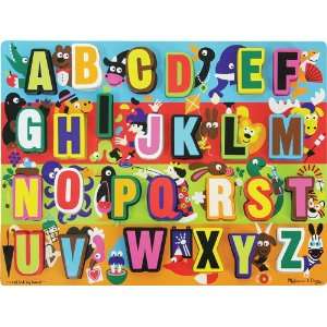  Melissa & Doug Jumbo ABC Chunky Puzzle: Toys & Games