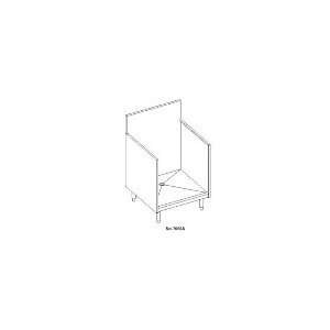   Glass Rack Storage Unit w/ Open Top & Recessed Shelf