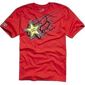  Fox Racing Rockstar Zoom T Shirt   2X Large/Red 