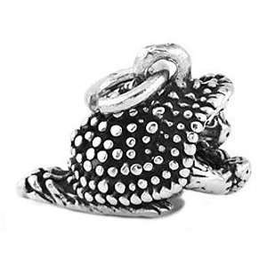  Silver Three Dimensional Porcupine Hedgehog Charm Jewelry