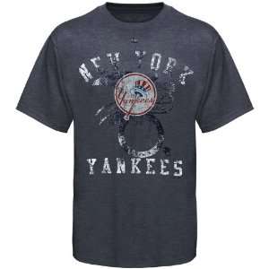  Majestic New York Yankees Concentration Heathered T Shirt 