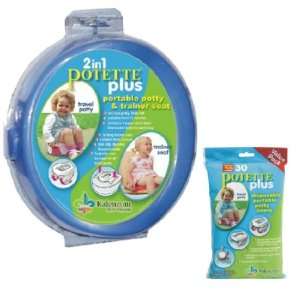   Potette Plus Portable Boys Potty Toilet Training Seat Bundle: Baby