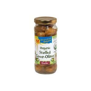  Mediterranean Organic Organic Stuffed Green Olives, Garlic 