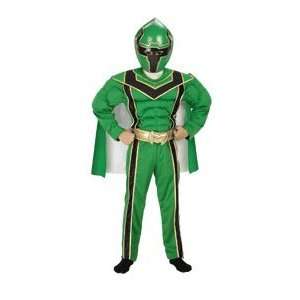   Green Ranger Muscle Child Halloween Costume Size 4 6: Toys & Games
