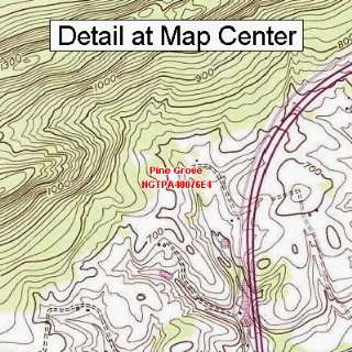  USGS Topographic Quadrangle Map   Pine Grove, Pennsylvania 