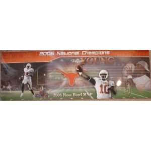  Vince Young Framed 10x30 Panoramic