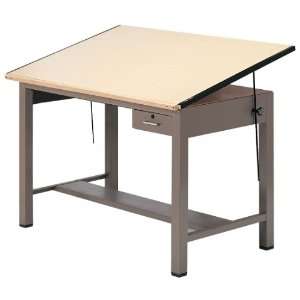   Steel Four Post A Combination Table with Tool Drawer