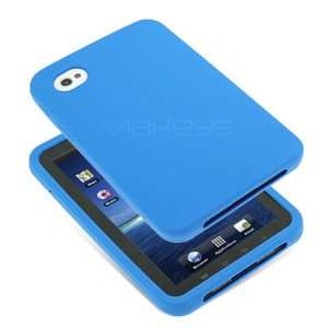   Sky Blue Silicone Skin Case for Samsung Galaxy Tab P1000: Electronics