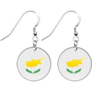  Cyprus Flag Earrings Jewelry