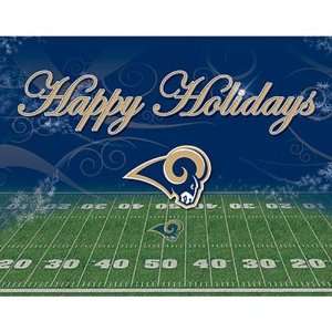  St. Louis Rams NFL 2 PK Christmas Cards