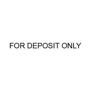  For Deposit Only Stamp