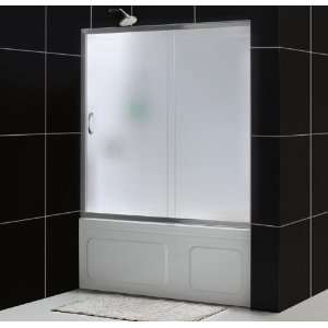   Glass Infinity Infinity Tub Door with Frosted Glass: Home Improvement
