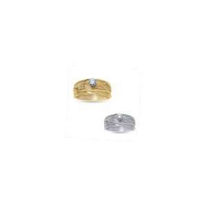   ® (Stone Shape) Ladies 10K Gold Engraved 1/10 CT. engagement rings