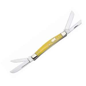  Boker Congress Yellow Synthetic Handle 4 440C Stainless 