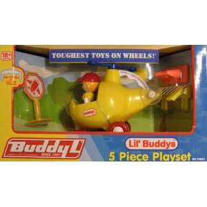  Lil Buddys Helicopter 5 Piece Playset   Buddy L Toys & Games