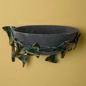  Tirmont Wrought Iron Wall Mount Sink Holder   Green: Home 