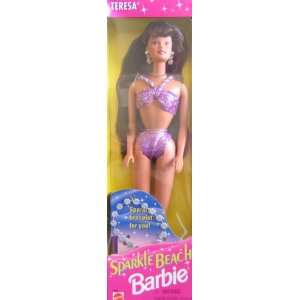  Barbie Sparkle Beach TERESA Doll w Brunette Hair (1995 