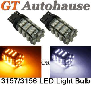 Amber 54 SMD LED 3157 Front Turn Signal Lights 3057A 3155 3157A 