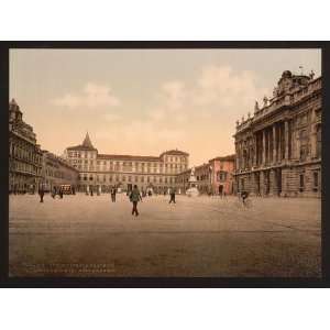  Castle Place with Royal and Madama Palaces,Turin, Italy 