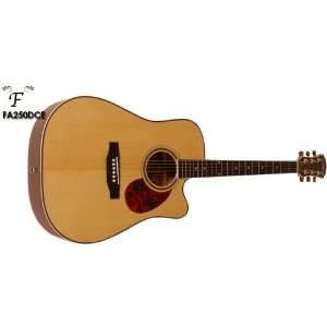   FA250DCE Dreadnought Electro Acoustic Guitar: Musical Instruments