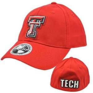  Texas Tech Red Raiders Applique Patch Hat Cap NCAA Flex 