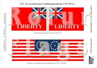 Patriots Liberty Flag 1775 / American National Flag from July 1777 on 