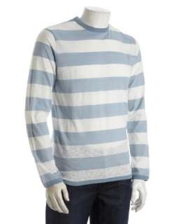 French Connection grey sky striped Spain long sleeve t shirt