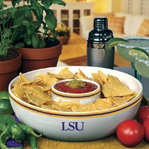  LSU Tigers Ceramic Chip and Dip Set: Sports & Outdoors
