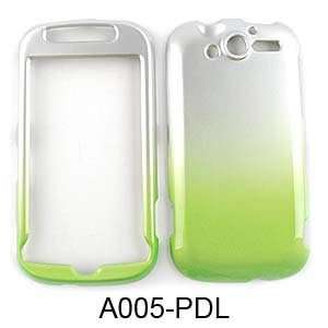  HTC My Touch 4G Two Tones, White and Green Hard Case,Cover 