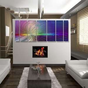   Abstract by Ash Carl Metal Wall Art in Purple    Home & Kitchen
