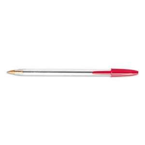  Cristal Stick Ball Pen   Red Ink, Medium, 1.0 mm(sold in 