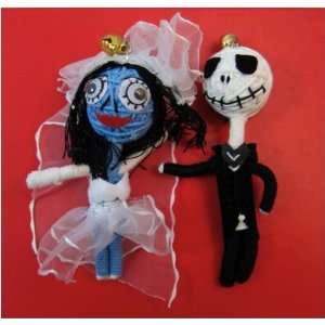   and Corpse Bride Voodoo String Doll Keychain 