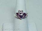 New Buffy Sterling Silver Angel IRISH CLADDAGH Promise Ring / SIZE US 