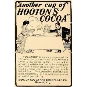   Chocolate Table Family Cup Drink   Original Print Ad
