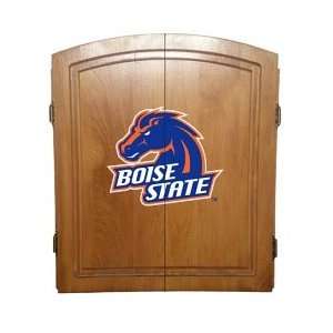  Boise State Broncos Dart Board Cabinet: Sports & Outdoors