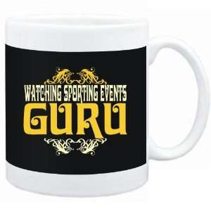 Mug Black  Watching Sporting Events GURU  Hobbies  