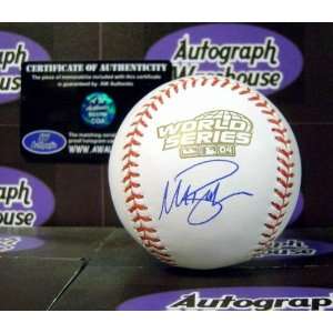 Mark Bellhorn Autographed/Hand Signed 2004 World Series Baseball