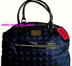 NEW BETSEY JOHNSON DIAMONDS R 4EVER LUGGAGE Weekender BLUE DUFFLE TOTE 