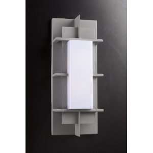  PLC Lighting Decora Outdoor Fixture in Silver Finish   16622/CFL 