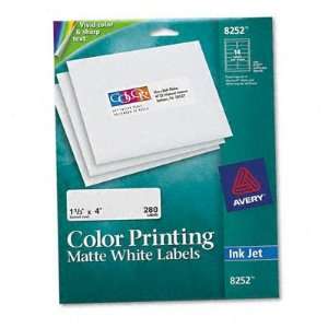  Avery Inkjet Labels for Color Printing AVE8252 Office 