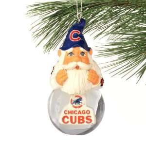  Chicago Cubs Light Up Gnome Snowglobe Christmas Ornament 