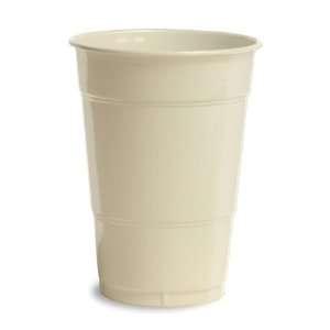    Ivory Plastic Beverage Cups   16 oz