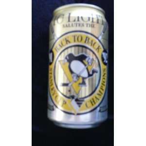  IC Light 91 92 Stanley Cup Champions (Penguins) Beer Can 