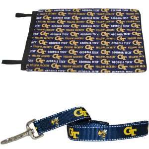    Georgia Tech Yellow Jackets Roll Up Bed & Dog Lead: Pet Supplies
